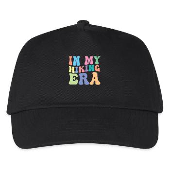 Hiking Wanderer Retro Groovy - Kids’ Baseball Cap - black - Front