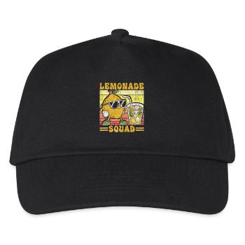 Lemonade Stand Retro Vintage Lemonade Squad - Kids’ Baseball Cap - black - Front
