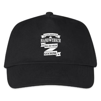 Lustiger Handwerker Handwerk Beruf Spruch - Kinder Basecap - Schwarz - Vorne