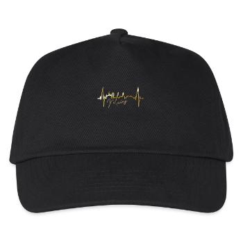 Mayence Skyline Heartbeat Fan Heart Love Mainzer - Casquette de baseball Enfant - noir - Devant