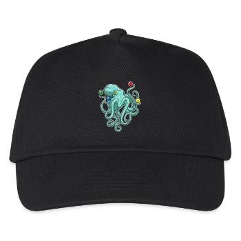 Jongleur de poulpe jongleur - Casquette de baseball Enfant - noir - Devant