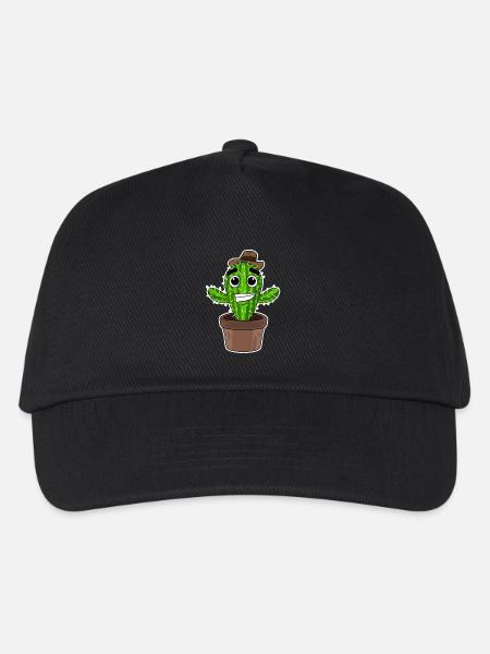 Kaktus Cowboy - Kinder Basecap - Schwarz