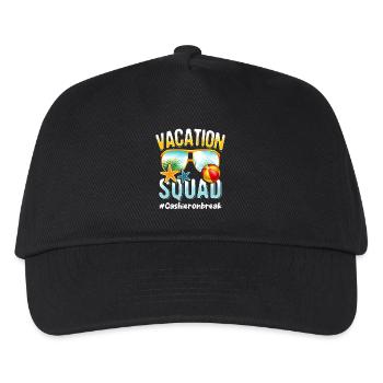 Kassierer Vacation Squad #Cashieronbreak - Kinder Basecap - Schwarz - Vorne