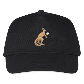 Kangaroo Volleyball Player Volleyball - Kids’ Baseball Cap - black - Front