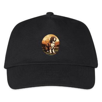 Dog St. Bernard - Kids’ Baseball Cap - black - Front