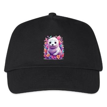 Süßer Seehund - Kinder Basecap - Schwarz - Vorne