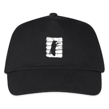 Biene Skizze - Kinder Basecap - Schwarz - Vorne