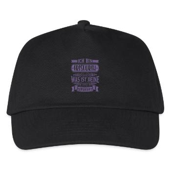 Ich bin Friseurin Was ist deine Superkraft - Kinder Basecap - Schwarz - Vorne