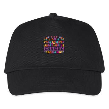 Sternzeichen Schütze Persönlichkeit Groovy Cool - Kinder Basecap - Schwarz - Vorne