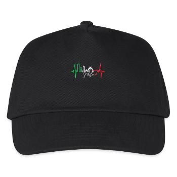 Mailand Skyline Italien Herzschlag Fan Love Milano - Kinder Basecap - Schwarz - Vorne
