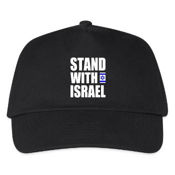 Stand with israel - Kinder Basecap - Schwarz - Vorne
