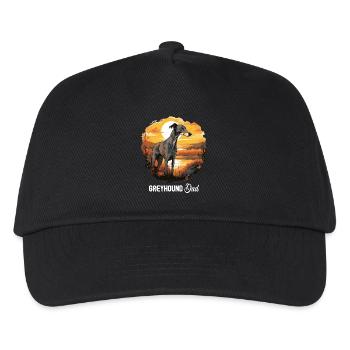 Chien lévrier - Casquette de baseball Enfant - noir - Devant