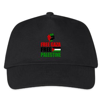 Free gaza Free palestine - Kids’ Baseball Cap - black - Front