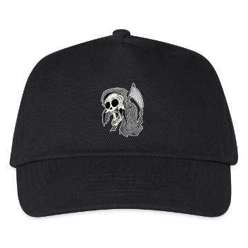 Grim Reaper laughs funny laugh - Kids’ Baseball Cap - black - Front