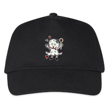 Halloween Gespenst Liebe Liebeskummer Herzschmerz - Kinder Basecap - Schwarz - Vorne