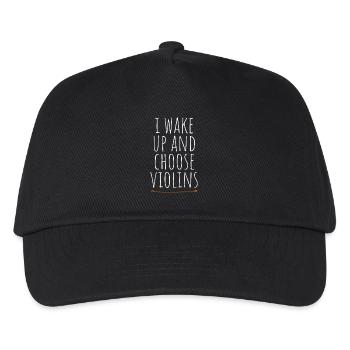 Violinist I Wake Up And Choose Violins Violin - Kids’ Baseball Cap - black - Front