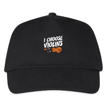 Violinist I Choose Violins Violinist Violinist - Kids’ Baseball Cap - black - Front