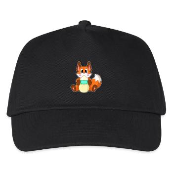 Fox Baby Milk Bottle - Kids’ Baseball Cap - black - Front