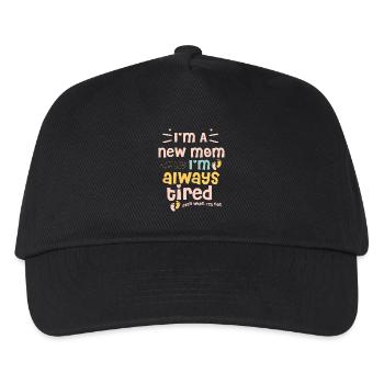 mom - Kids’ Baseball Cap - black - Front
