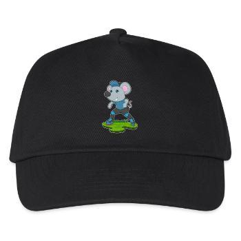 Mouse Inline skating Inline skates - Kids’ Baseball Cap - black - Front