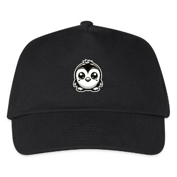 Pinguin Baby Niedliches Kawaii-Tier - Kinder Basecap - Schwarz - Vorne