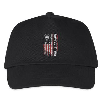Brazilian Jiu Jitsu 1914 Amerika Flagge Geschenk - Kinder Basecap - Schwarz - Vorne
