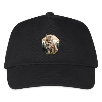 Norwegian Forest Cat - Kids’ Baseball Cap - black - Front