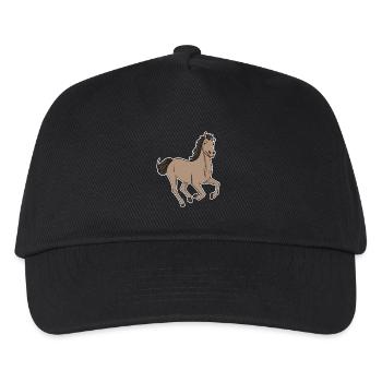 Cute Horse - Riding - Kids’ Baseball Cap - black - Front