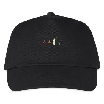 Malermeister Herzklopfen - Kinder Basecap - Schwarz - Vorne
