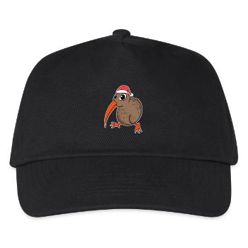 Kiwi Bird Christmas - Kids’ Baseball Cap - black - Front