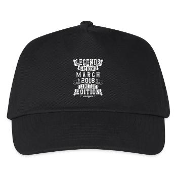 Anniversaire Mars 2018 Année Édition Limitée - Casquette de baseball Enfant - noir - Devant
