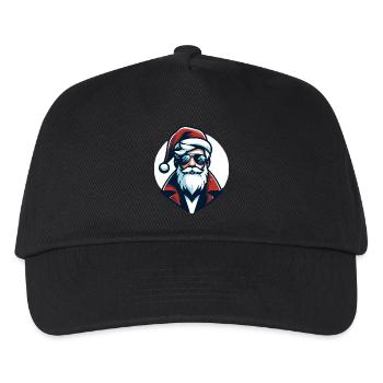 Père Noël Hipster - Noël Chic - Casquette de baseball Enfant - noir - Devant