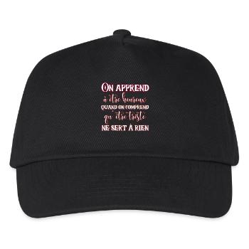 Bonheur par la compréhension des émotions - Casquette de baseball Enfant - noir - Devant
