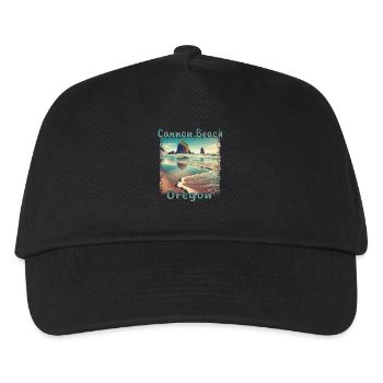 Cannon Beach, Oregon, USA - Relaxing Vacation on the - Kids’ Baseball Cap - black - Front
