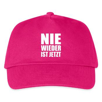 Nie wieder ist jetzt - Kinder Basecap - Fuchsia - Vorne