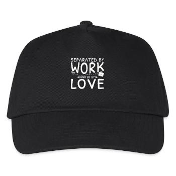 Long Distance Family Separated By Work - Kids’ Baseball Cap - black - Front