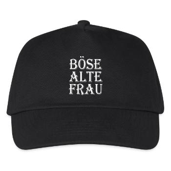 Böse alte frau - Kinder Basecap - Schwarz - Vorne
