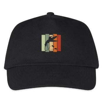 Quetzal Bird Retro Birdwatching Bird Watcher - Kids’ Baseball Cap - black - Front