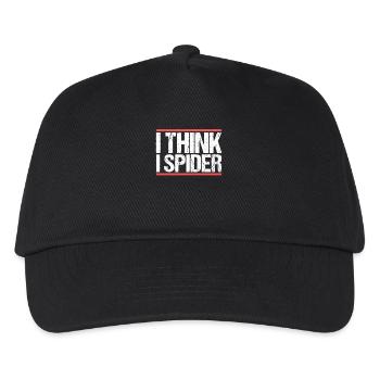 I think i spider. Denglisch - Kinder Basecap - Schwarz - Vorne