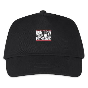 Don ́t put your head in the sand Denglisch - Kids’ Baseball Cap - black - Front