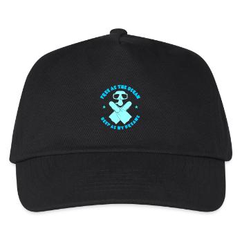 Taucher Tauchsportler Geschenk Ozean Tauchen - Kinder Basecap - Schwarz - Vorne