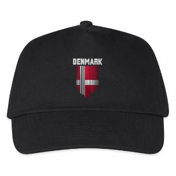 Flag of Denmark, Danish pride - Kids’ Baseball Cap - black - Front
