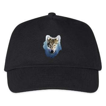 Wolf - Kinder Basecap - Schwarz - Vorne