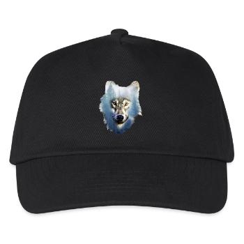 Wolf - Kinder Basecap - Schwarz - Vorne