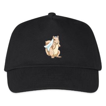Eichhörnchen Braut Schleier Hochzeit - Kinder Basecap - Schwarz - Vorne
