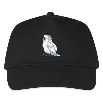 Papagei Braut Schleier Hochzeit - Kinder Basecap - Schwarz - Vorne