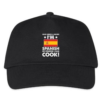 cuisine espagnole cuisinier chef je suis espagnol bien sûr que je - Casquette de baseball Enfant - noir - Devant