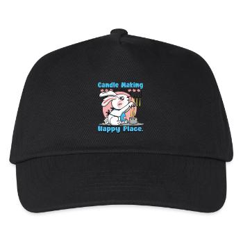 Das Kerzenmachen ist mein glücklicher Ort. - Kinder Basecap - Schwarz - Vorne