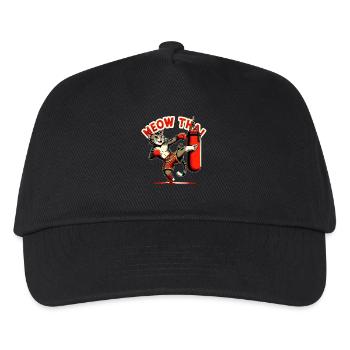 Muay Thai Martial Art Cat Meow Thai Thai Boxing - Kids’ Baseball Cap - black - Front