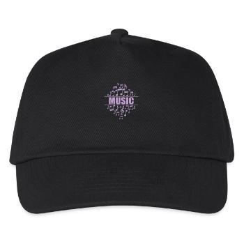 Music with Musical Notes Music Tone - Kids’ Baseball Cap - black - Front